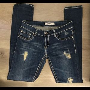 DESIGNED BY LIUCE’S JEANS!!!!! Fabulous Worn Look Condition.